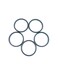 JFYO Replacement Flange Gasket 110-339RP &amp; GT-148 007-007RP Fits Taco Model 007 and 110 Pumps（5 Pack）