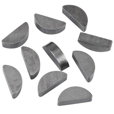 80pcs Metal Woodruff Key Metric Woodruff Key Woodruff Key Assorted Assortment Mechanical Industrial Woodruff Keys Kit Different Sizes Fasteners