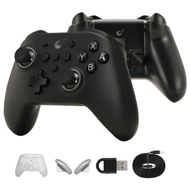 GuliKit KK3 PRO Controller Kingkong 3 Pro Switch Controller (No Drift) for Switch/PC/Android/MacOS/IOS Hall Joysticks and Triggers, Maglev/Rotor/HD Vibration (Black)