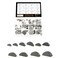 ZZHXSM 80PCS Semicircular Crescent Key Assortment Kit Set Keyway Carbon Steel Shaft Crank Key Suitable for Automotive Engines Industrial Machinery Precision Machine Tool Agricultural Equipment