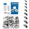 Juvielich 80pcs Woodruff Key Assortment Kit, Metirc, Woodruff Semicircle Key, Carbon Steel, Black, Half Moon Key, Keyway Shaft Crank Keys Parallel Drive for Flywheel Key Pulley Fasteners