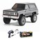 FCX24 FMS 1/24 RC Crawler Chevy K5 Blazer Officially Licensed, Mini RC Car Pick Up Truck &amp; SUV 2 in 1, 4WD 8km/h 2 Speeds Switch, 2.4GHz 3CH Off-Road RC Model with LED Lights for Adults (Black)