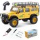 EAZYRC FMS 1/24 FCX24M RC Crawler RTR, Land Rover Series with Licensed, 1/24 RC Truck 4X4 Mini RC Truck with Lighting, 2.4Ghz Remote Control,Battery (Defender 110)