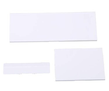 Wii Console Replacement Dust Door, 3 in 1 Repair Part Slot Cover for Nintendo GameCube, NGC Conrtroller/NGC Memory/SD Slot Lid-White