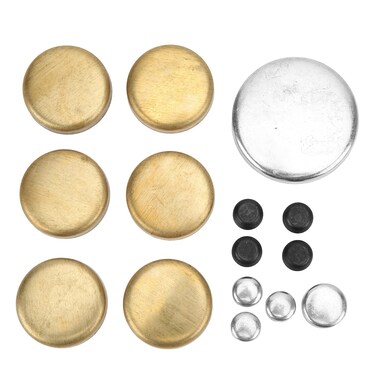 Camrusic Automobile Engine Brass Freeze Plug Parts MPE-108BR Compatible with Ford Small Block Windsor Engines 255ci 260ci 289ci 302ci 351ci 1962-2001