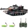 Hitish RC Tank That Shoots for Kids Adults, 2.4G Remote Control Army Tank Toys with Auto Demo Sound Light Smoke, 13 Channel Military Vehicles Model Gift for Boys, Army Green