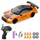 YUAN PLAN Remote Control Car, Drift RC Car 1/24 2.4GHz 4WD High Speed RC Vehicle Cars Toys with LED Light and Drift Tires USB Charging for Boys and Girls Teens and Adults (Orange)