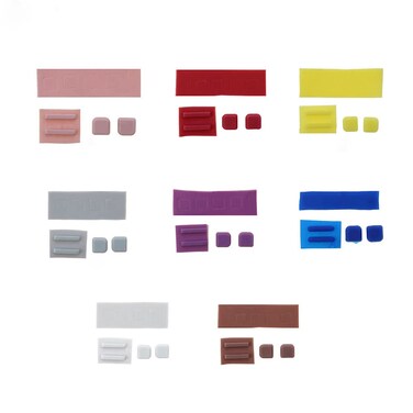 Rubber Feet Screw Feet Screw Cap Cover Set for Nintendo DS Lite NDSL Game Console Dustproof Cover Replacement (Yellow)