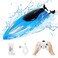 GARAYFUN RC Boat for Kids Boys - 2.4GHz Remote Control Boat for Pools and Lakes, Pool Toys with Dual Sided Driving, Upright Ejection, Low Battery Alarm, Water Play Toy, RC Boats Gifts for Boys Girls