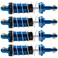 4Pack ShareGoo RC Car Shock Absorbers Metal Shocks Damper Compatible with MJX Hyper Go 14301 14302 14303 1/14 RC Car Upgrades Part (Blue)