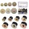 Swpeet 14Pcs 7 Sizes Neoprene Rubber Expansion Plug Set 3/4" 7/8" 1" 1-1/8" 1-1/4" 1-3/8" 1-1/2", Replace Automotive Rubber Expandable Freeze Plugs Assortment Kit for Engine