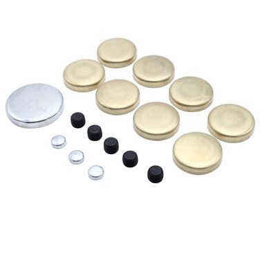 GSKMOTOR 1 SET Brass Freeze Frost block Plugs Kit Fits for Small Block SBC Chevy 283 305 327 350