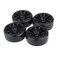 LAFEINA RC Plastic Wheel and Tire Set, 63mm Hard Tyres for 1/10 Drift Car HSP Tamiya HPI Kyosho On-Road Drifting Car (Gray)