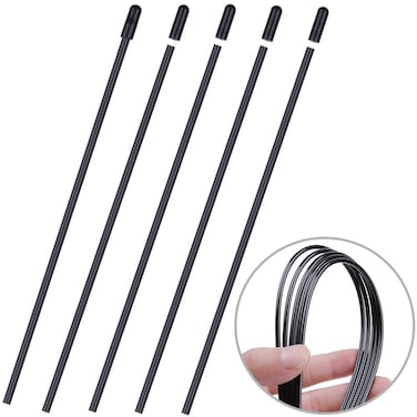 HobbyPark Universal Soft Plastic Antenna Tube with Cap Black for RC Car FPV Drone Quadcopter Boats Airplane 2.4G Receiver RX (5-Pack) (Black)