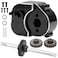 ShareGoo RC Transfer Case Transmission Gearbox Housing &amp; Steel Gear Set Upgrade Parts Compatible with MN82 MN78 1/12 RC Car (Black)