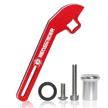 REDSPIDER RC Steering Wheel Trigger RC One-Handed Control Accessory Adapter for Flysky NB4/NB4 Pro Controller Trigger One-Handed Control Adapter Upgrade Parts (Red)