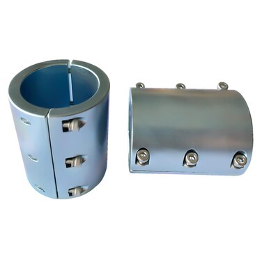 BZBMGMO Split Collar Tube Clamp, UTV Universal Connector Weldable Tube Clamps, Long Connector Tube Clamp 1-3/4" Qty 2