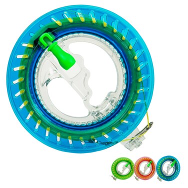 Christen Sunny Kite String Reel, Kite String Spool for Kids &amp; Adults,Grip Wheel with Flying Line String Flying Tools with Lock (6in+492 Ft)