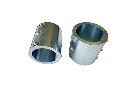 BZBMGMO Split Collar Tube Clamp, UTV Universal Connector Weldable Tube Clamps, Long Connector Tube Clamp 1-1/4" Qty 2