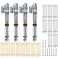 MOHERO Adjustable RC Shocks Absorber Damper Aluminum 53mm for 1/24 Axial SCX24 RC Crawler Car Modified Parts (Grey)