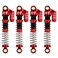 INJORA 45mm Aluminum Threaded Tele Shock Absorber Oil Damper for 1/24 RC Crawler FMS FCX24 Upgrade（Red）