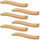 6 Pieces Ascending Wood Train Tracks Wood Train Tracks Expansion Compatible with Most Train Tracks Wood Train Track Connectors for Girls Boys Birthdays (6 PCS, Ascending)