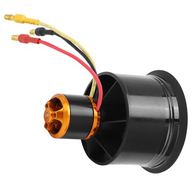 Oumefar QX Motor EDF Ducted Fan Set 50mm EDF 12 Blades Ducted Fan with QF2611‑5000KV 3‑4S Brushless Motor for RC Airplane RC Replacement Part(CW)