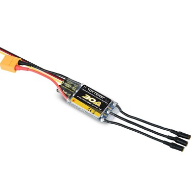 TOYTENSI 30A 2-4S RC Brushless Motor ESC for RC Plane Airplane with SBEC 5V/6V 4A