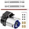 ShareGoo Metal Transmission Gearbox Gear Box &amp; Drive Shaft Compatible with MN82 LC79 MN78 1/12 RC Car Upgrades Parts (Black)