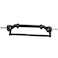 Lybunair Aluminium Alloy Front Steering Rod Link Pole Wheel Axle for 1/14 RC Tractor Truck (Black)