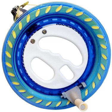 Kaiciuss 7.2 Inch Kite Reel Winder with Line, Kite String Reel for Kids &amp; Adults, Easy to Use Kite String and Spool, it Comes with Durable Kite Thread and Connector (Dark Blue)