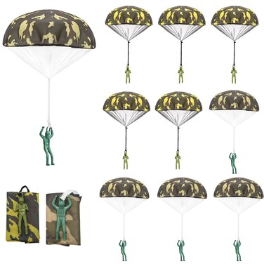 SUPRBIRD Parachute Toy, Tangle Free Throwing Toy Parachute, Outdoor Toss It Up Flying Toys for Kids, No Battery Throwing Hand Toy for Kids Party Favor