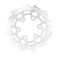 XSYGO Aluminum Rear Brake Rotor for LOSI 1/4 Promoto-MX Motorcycle RTR Upgrade Parts Rear Brake Disk (Replace Part LOS362010) (Silver)