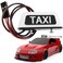 ShareGoo Simulation RC Toy Car Taxi Lights LED Lamp Roof Light Decorations Compatible with Tamiya XV01 TT01 Kyosho FAZER MK2 PTG HSP RGT 1/10 1/8 RC On Road Racing Cars (White)