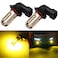 PHINLION H10 9140 9145 Yellow LED Fog Light Bulbs 3000 Lumens Super Bright 3030 27-SMD 9040 9045 9055 9155 LED Bulb Replacement for DRL or Fog Lamps, Golden Yellow