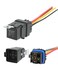 ESEWALAS 5-PIN SPDT Automotive Relay,Waterproof Car Relay Marine Relay,12V DC Fire Retardant Relay with Harness,Heavy Duty 12 AWG Tinned Copper Wires,Universal Fits for Car,Boat,Truck,Van, Motorcycle