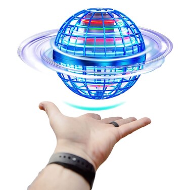 Flying Orb Boomerang Hover Ball - Hand Controlled Flying Ball Toys for Christmas Birthday Party Gifts   Flying Mini Drone Cool Gadgets Stuff for Boys Girls Adults Kids (Large)