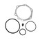 X AUTOHAUX Transmission Reverse Band Servo Piston Apply Pin Extender Kit for GM TH-400 4L80E with Cover Gasket and Seal Trans Reverse Servo Piston Apply Pin