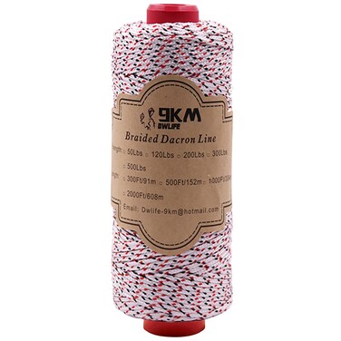 9KM DWLIFE Braided Dacron Kite String 200lb 1000ft Polyester yoyo String Mason Line Thread Heavy Duty Rope Outdoor
