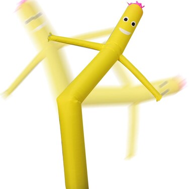 10FT Sky Air Puppet Dancer Inflatable Dancer Waving Tube Man Air Puppet Dancer for Store Sign Advertising 3M (Blower Not Included) (Yellow)