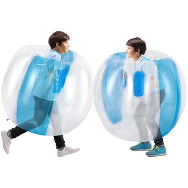 Theefun Bumper Balls, 2 Pack Inflatable Sumo Ball, 36inch Bopper Toys for Kids Physical Outdoor Active Play, Giant Human Hamster Knocker Body Zorb Ball, Body Bubble Soccer Ball