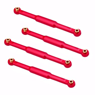 Mesimsple Alloy FCX18 Links Set for FMS 1/18 FCX18 LC80 Linkage Upgrades Part Upgrades Parts Red