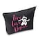 TSOTMO Live Love Dance Makeup Bag &amp;5678 Gift Dancer Cosmetic Bags Dance Teacher Gift Makeup Travel Case (Dance BLK)