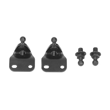 10MM Ball Stud Mounting Bracket, 4 PCS Black Metal Ball Stud Mounting Bracket for Gas Struts Supports Shocks Spring Prop