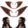 FRESHME Renaissance 2 Pairs Brown Elf Ears - Short and Long Fairy Ears Set Silicone Vampire Ears Anime Pixie Elven Ear Brown Skin for Women Cosplay Christmas Halloween Masqerade Costume Accessories