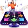 Dance Mat Toys for 3-12 Year Old Girls &amp; Boys, Dance Mats with Light Up 8-Buttons &amp; Wireless Bluetooth, Music Dance Toy with 5 Modes Game, Birthday Xmas Gifts for 3 4 5 6 7 8 9 10+ Year Old Girls Boys
