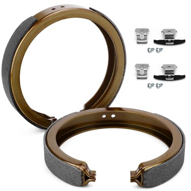 Rear Organic Material Brake Shoes 781PG, for SUVs and Pickup Trucks, Compatible with Chevrolet, GMC, Cadillac, Buick, Isuzu, Oldsmobile, Saab