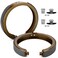 Rear Organic Material Brake Shoes 781PG, for SUVs and Pickup Trucks, Compatible with Chevrolet, GMC, Cadillac, Buick, Isuzu, Oldsmobile, Saab