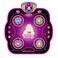 VigorFun Dance Mat with Music - Fun Dancing Game Pad for Kids, Adjustable Volume, Various Game Modes - Ideal Birthday for Boys Girls Ages 5 6 7 8 9 (Bright Purple)
