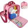 Detachable Bag Compatible with Little Tikes Story Dream Machine Books Starter Set，Kids Toys Storage Case for Little Tikes for Storybook, Audio Play, Character,with Handle and Shoulder Strap (Pink)